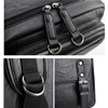 CHAO RAN Leather Backpack For Men Business Laptop Backpack Waterproof