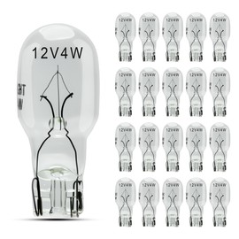 PWEOW T5 Landscape Light Bulbs 12 Volt 4 Watt Wedge Bulb for Malibu Outdoor Light Bulbs, Garden, Deck and Yard Low Voltage Landscape Lights Bulb -20 Pack