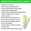 LED Microwave Light Bulbs Under Hood 40W Equivalent, E17 LED