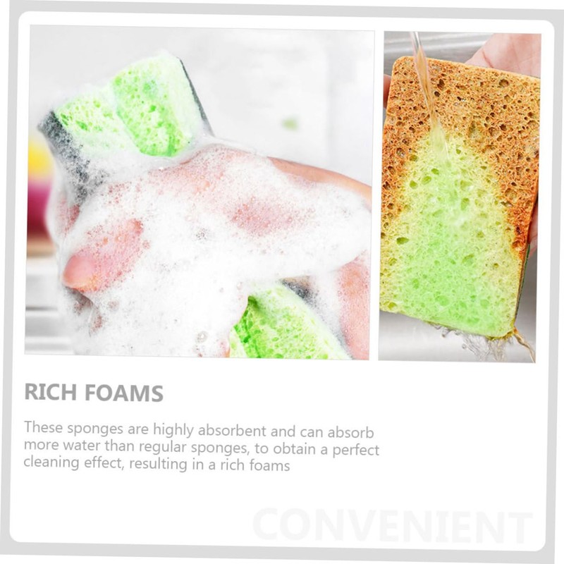 Healeved Dorable Dishwashing Sponge Set Creative Dish Wood Pulp for