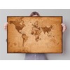 Weltkarte - Antik Poster Print, 92x61 cm