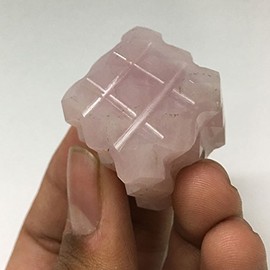 Gracy Jewels Rose Quartz Pyramids Cube : 54 Point Pyramids Manifestation Power Cube Reiki Healing Energy & Sacred Geometry Crystal Power