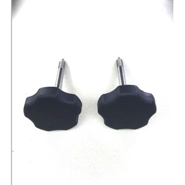 2 pcs Soft Top Screw Door Surround Knob Kit Window Frame with Pin Compatible with 1997-2006 Jeep Wrangler TJ Hardware/Accessories