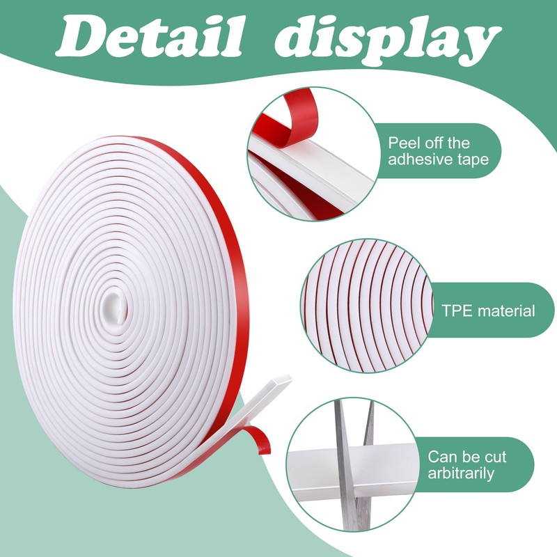 DECOHS 33 Ft Window Grille Inserts Grid Kit- TPE Self-Adhesive