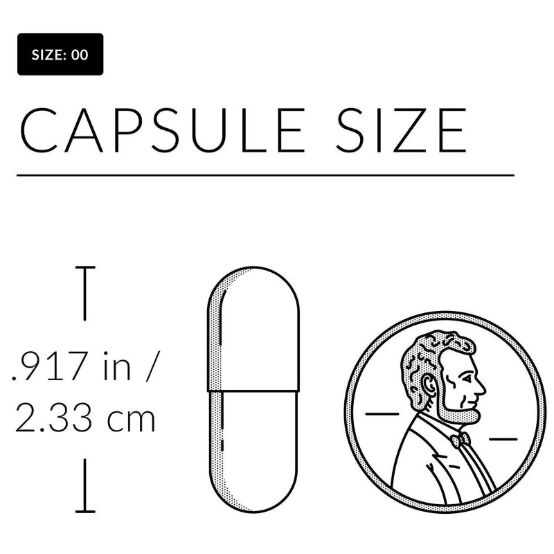 NusaPure Choline Bitartrate 650 mg.200 Veggie Capsules (Vegetarian, Non-GMO)
