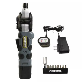 Performax 8V Cordless 1/4" Multi Pivot Screw Driver Kit W/ Battery Repair Tool
