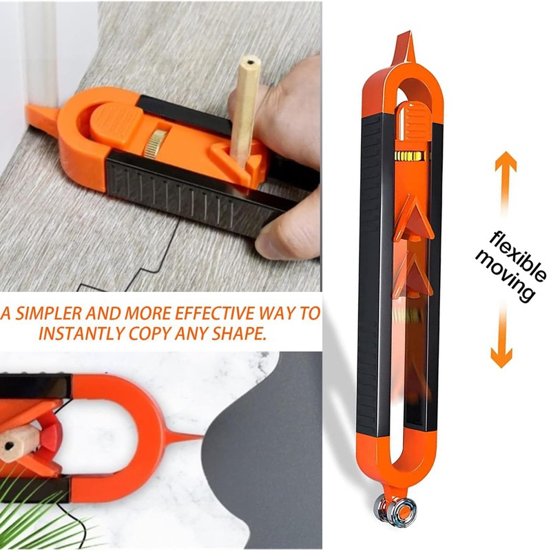 5Pcs Scribe Tool Durable Adjustable Contour Gauge Multi Functional Easy