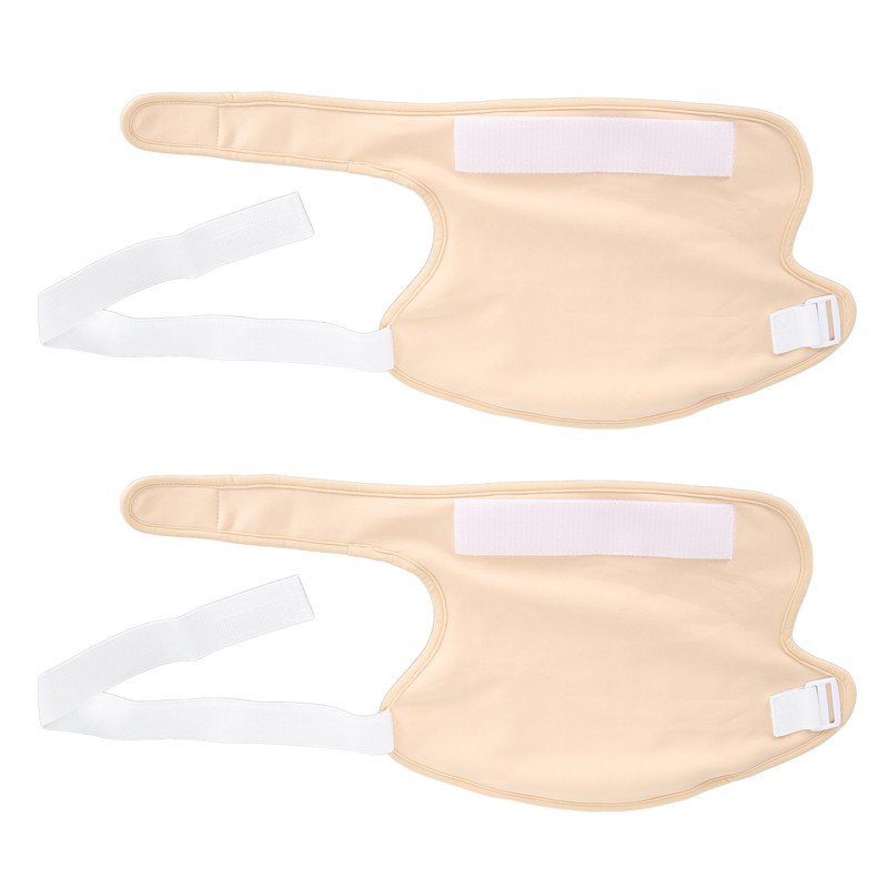 2pcs Castor Oil Shoulder Wrap Bag Reusable Organic Cotton Shoulder