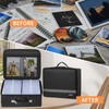 IBVIVIC Fire-resistant Photo Storage Box, Photo Organizer with 18 Inner