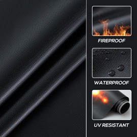 Large Fireproof Fabric Silicone Coated Fiberglass Cloth, 40x140in Heat Resistant Blanket for Grill, Welding, Fireplace Hearth Stove, DIY Fire Resistant Mat Protects Floors from Heat Sparks Embers