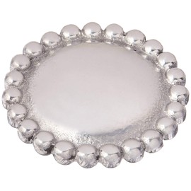 MARIPOSA Round Pearl Napkin Weight, Small, Silver