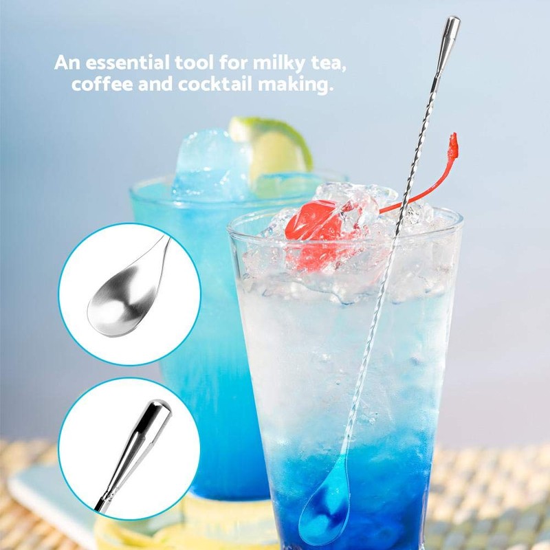 Nikou Cocktail Mixing Spoon, Bar Spoon, Wine Mixing Twist Spoon,