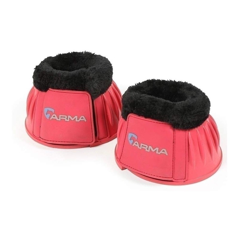 OREACH BOOTS, FLEECE TRIM HORSE RIDING FOOTWEAR STABLE YARD [PINK]