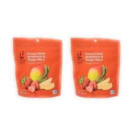 Freeze-Dried Non-GMO Strawberry & Mango Slices 1oz (28g) – Pack of 2