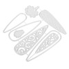 DOITOOL Easter Carrot Cutting Die Versatile Metal Stencil for DIY