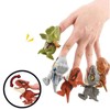 Novelty Hand Dinosaur Toy Kids Realistic Shape Finger Chew Dinosaur