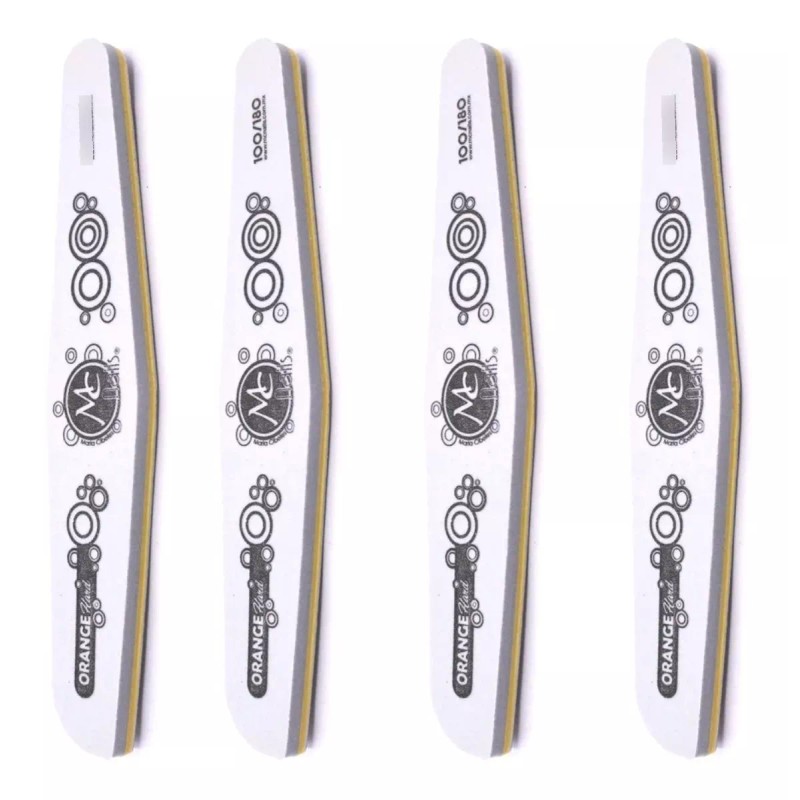 Mc Nails Lima Profesional Para Uñas Orange Hard 100/180 4