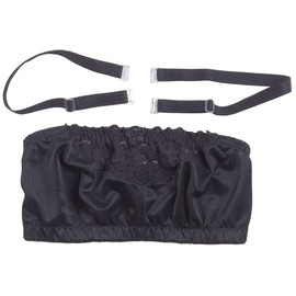 Strapless Lace Bra, Black, 40