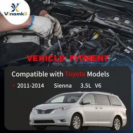 Vinomkii 4PCS Engine Motor Mount Set Compatible with Toyota Sienna 2011 2012 2013 2014 3.5L V6 Transmission Motor Mount Replacement # A4288 A42017HY A62036HY A62045