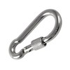 Carabiner 7x70mm Locking Clip Hook Steel Heavy Duty Clips Lock