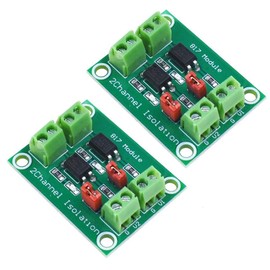 2PCS PC817 2 4 8 Channel Optocoupler Insulated Circuit Board Voltage Converter Adapter Module 3.6-30V Driver Light Insulation Module (CH2)
