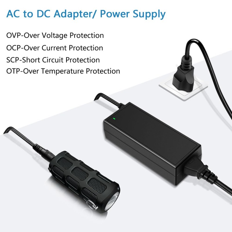 SHNITPWR 24V 3A DC Power Supply Adapter AC 100V~240V to
