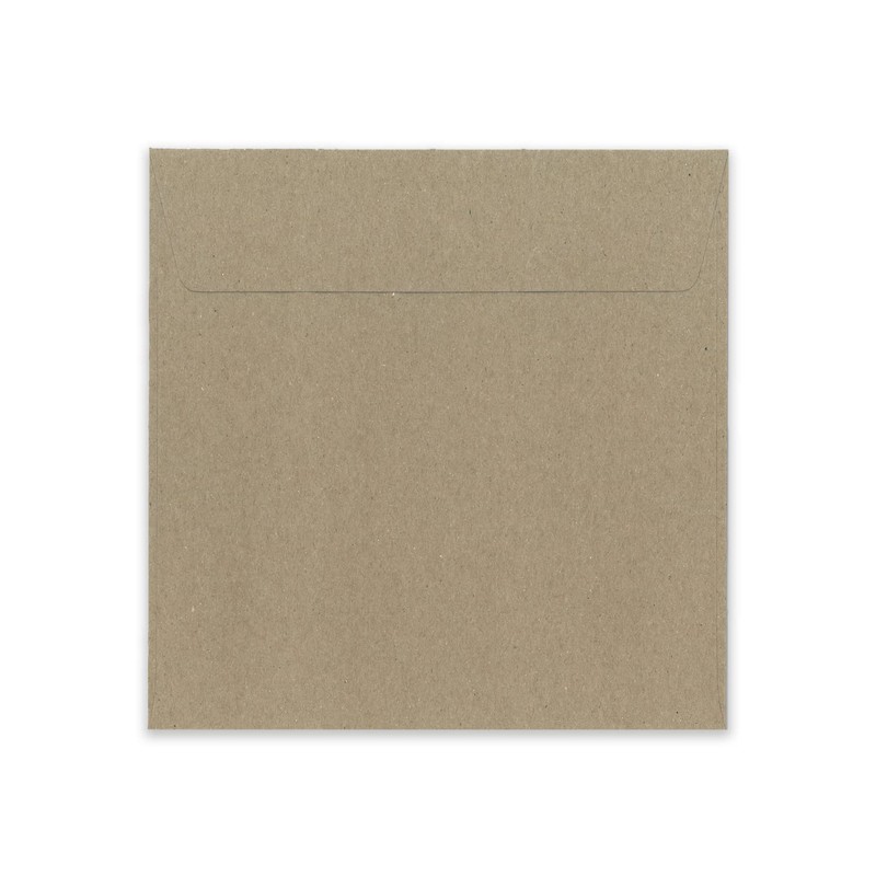 Square Envelopes, Recycled, Natural Grey, 160 x 160 – Bulk