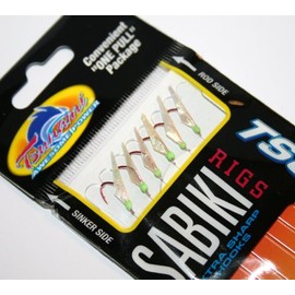 TSUNAMI Sabiki Rig 46207 Hage Green Head/Red Hook size 6