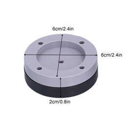 Topyond 4Pcs Washing Machine Pad, Non Slip Anti Vibration Pad Shock Absorbing Rubber Feet Pad Furniture Support for Washer and Dryer