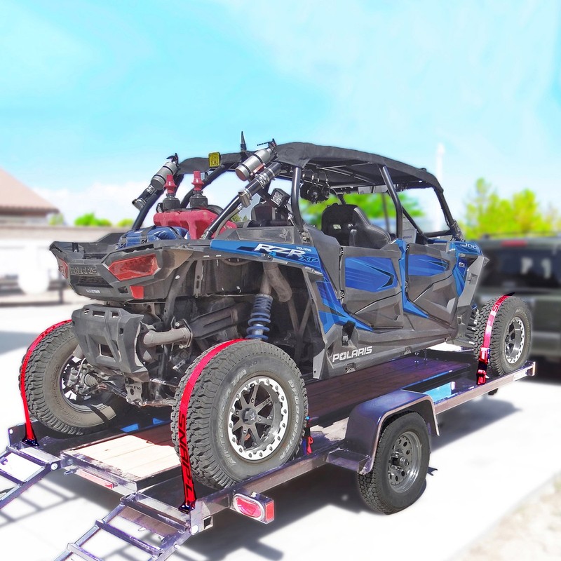 SNAPLOCS E-STRAP 2"x12' RATCHET (USA!) with Hook & Loop Storage