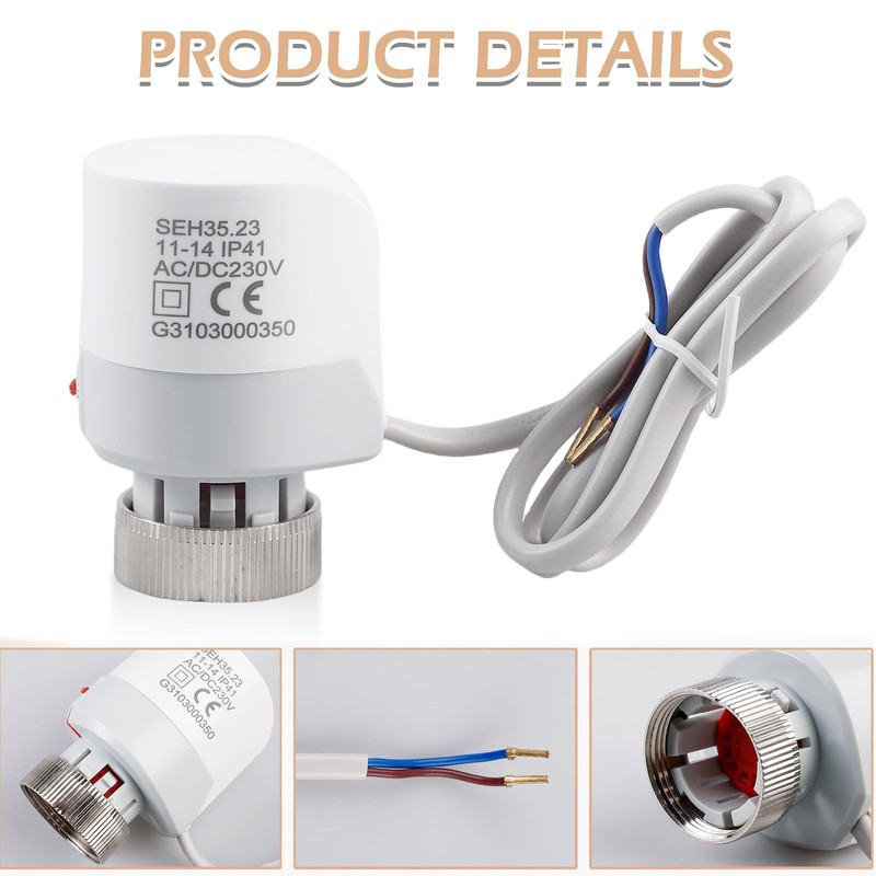 BORDEAG High Performance Actuator: Pack of 2 Electric Thermal Actuator,