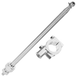 VICASKY Vertikal Aufgehängter Kleiner Fahnenständer Fahnenmast Halter FüR Fahnenstange Unterlage Lenkerfahnenmast Halterung Träger Helmhalter Querstange Teleskopierbare Flaggenhalter Roller Quad 1.2m
