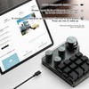 BRIMFORD Macro Programmable Keypad, One Handed Custom 2.4 G Programmable