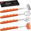 Yeipis 4 Pack Different Style Back Scratcher Metal Portable Telescoping