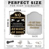 Beware of Dogs Sign 2-Pack – 12 x 8" Metal