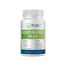 PURE Resveratrol Plus (30 Servings) + Polyphenol Blend! Maximum Antioxidant Power!