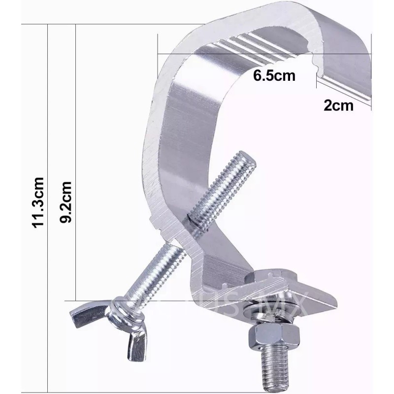 estructuras escenarios, 10 clamps, prensa, clamp luces, dj, cabinas dj