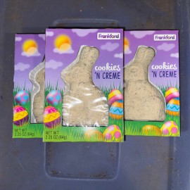 Frankford (3 PACK) Frankford Cookies N Crème & Chocolate Bunnies 2.25 OZ Exp: 11/2025+