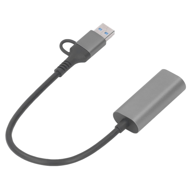 USB to Ethernet Adapter Type C RJ45 1000Mbps Aluminium Alloy