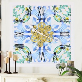 The Gears Clock Wall Clock Italy Collection with Moving Gears (Ravello, 24 inches (60 cm))