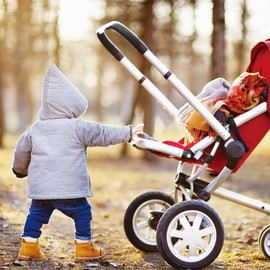 Joyzan Pushchair Handle Cover, Handle Protection Armrest Baby Protective Cover Covers Grip Padding Push Handle Buggy Dustproof Non-Slip Antistatic Absorbs Sweat Wheelchair Fabric Bumper Bar