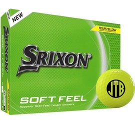 Srixon Soft Feel 14 Yellow Monogrammed Golf Balls - 2025 Model