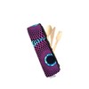 Purple African Fabric Reusable Zipper Pouch, African Print Reusable Utensil