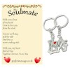 Perfect Message Gifts for Her Him, To My Soulmate Keyring