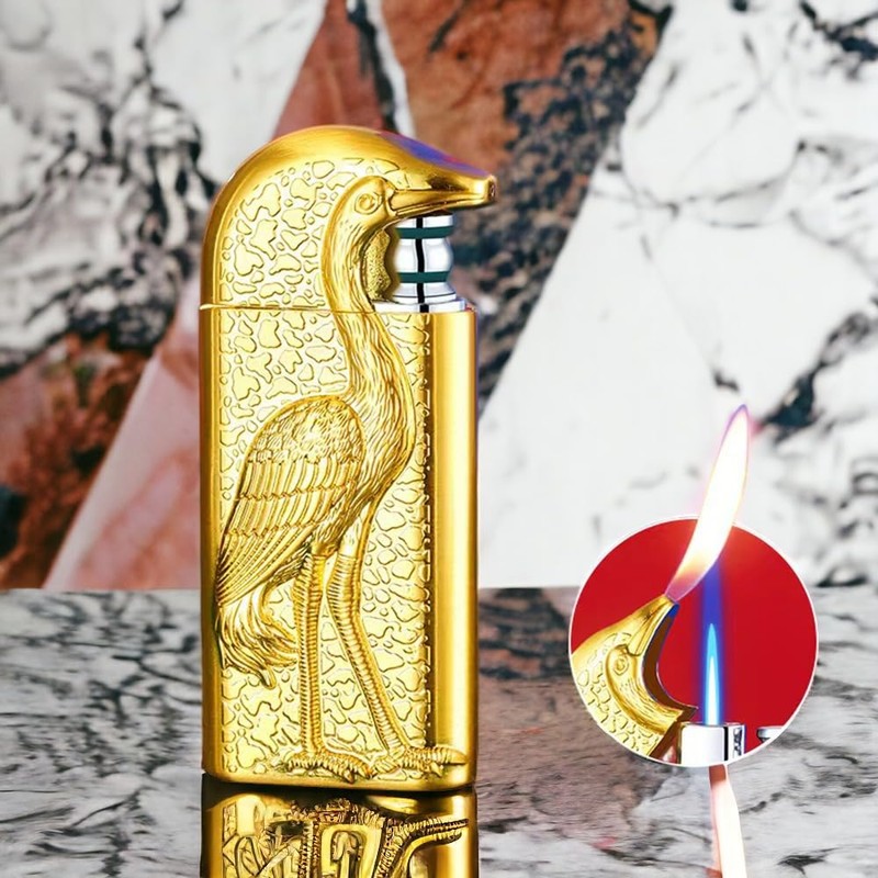SMTSEC Crane Double Flame Dragon Lighter, Torch, Cool with Adjusting