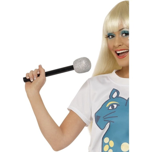 Glitter Microphone Silver