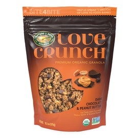 Love Crunch Organic Dark Chocolate & Peanut Butter Granola, 11.5 oz (Pack of 6), Non-GMO, Fair Trade, by Nature's Path