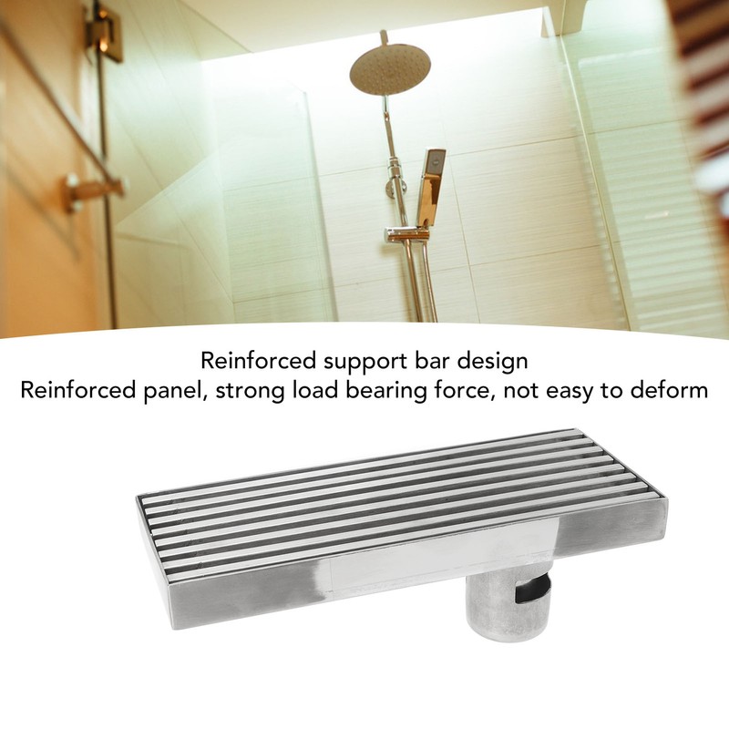 Linear Shower Drain Stainless Steel Odor Resistant Rectangular Floor Drain