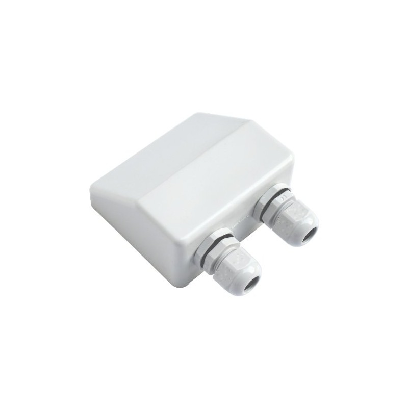 Waterproof double cable entry gland for motorhomes, campers, caravans, boats,