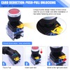 Taiss 3pcs 22mm Momentary Push Button Switch 10A 440V 1NO